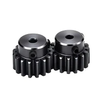 Black Step Spur Gear - 1.5 Module, 20 Teeth