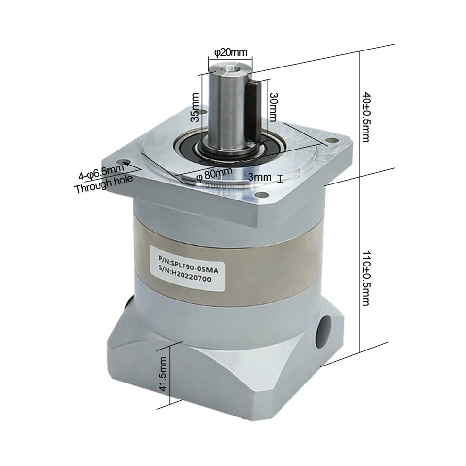 SPLF90 Epicyclic Planetary Gearbox For 750 W Servo Motors best